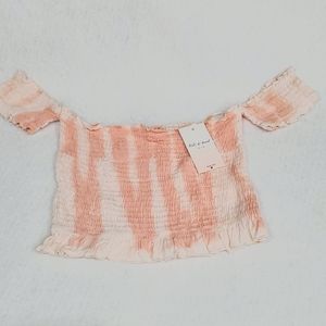 🆕️ Kiwi & Peach Crop Top